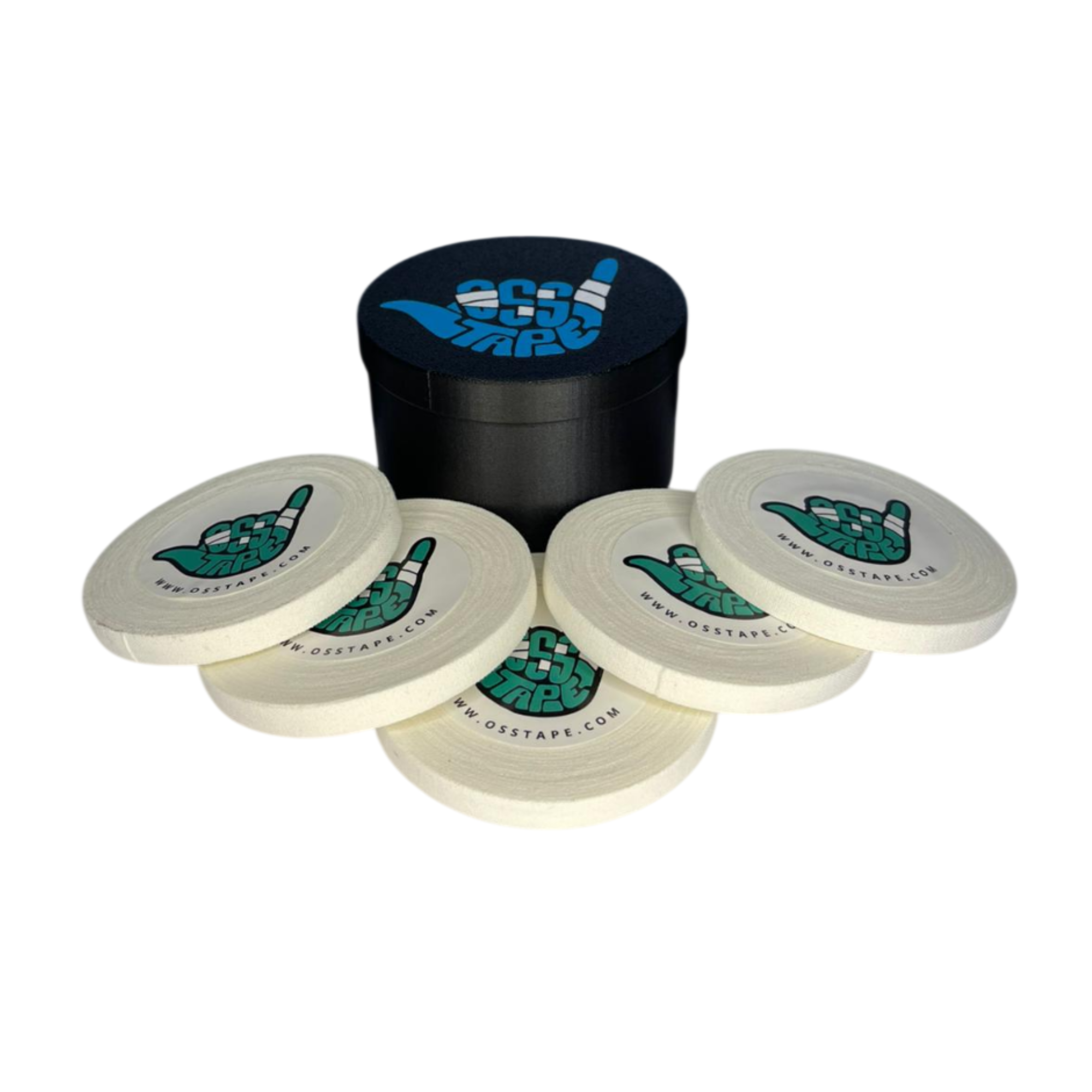 OSSTAPE 8mm Finger Tape – 5 Pack with OSSTAPE Storage Container